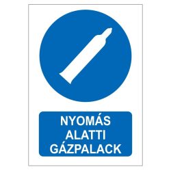 UV tábla - Gázpalack nyomás alatt