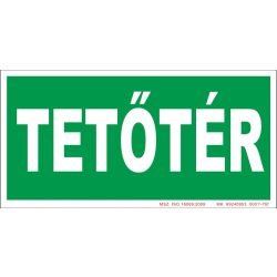 UV tábla - Tetőtér