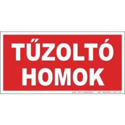 UV tábla - Tűzoltó homok 