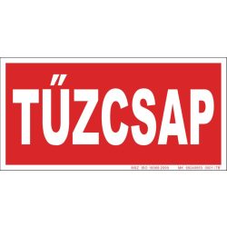 UV tábla - Tűzcsap felirat