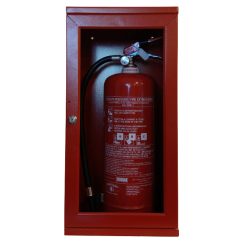   Tűzoltó készülék tároló szekrény üvegajtós, 600x300x210