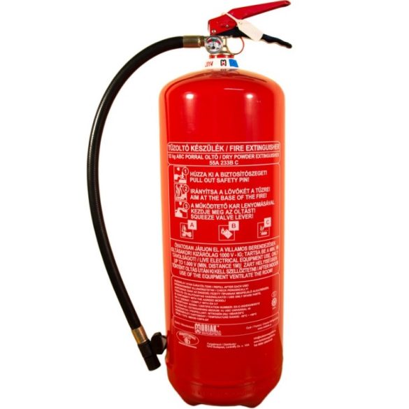 12 kg-os porral oltó tűzoltó készülék + fémfüggesztő D tüzek oltásához - MBK11-120DPA-P1A (MOB)