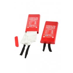 Tűzoltó takaró PVC tartóban 1500 x 1500