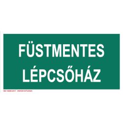 UV tábla - Füstmentes lépcsőház