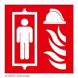   UV Tűz esetén használható lift - öntapadós tábla 150x150