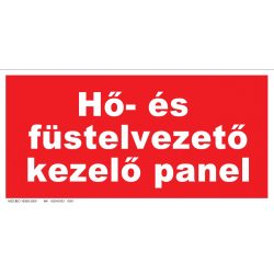 UV tábla - Hő- és füstelvezető kezelő panel