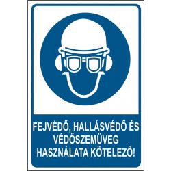   Fejvédő, hallásvédő és védőszemüveg használata kötelező!