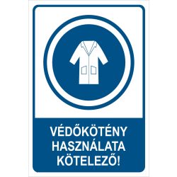 Védőkötény használata kötelező!