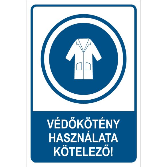 Védőkötény használata kötelező!