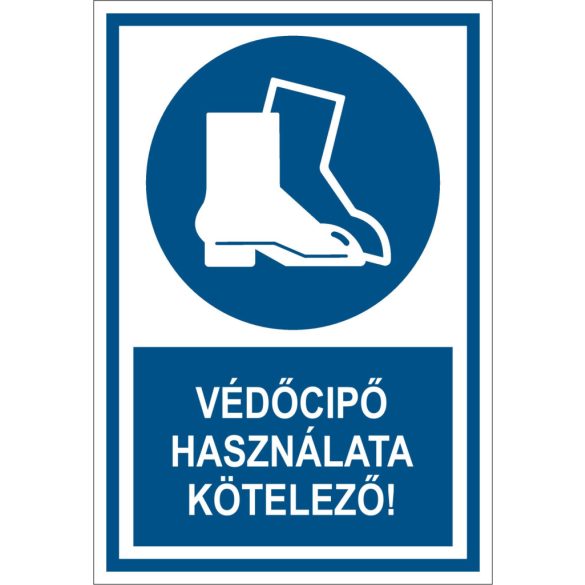 Védőcipő használata kötelező!