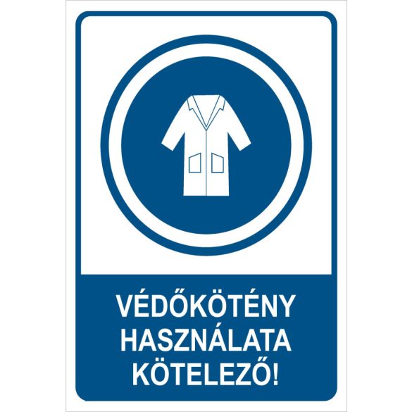 Védőkötény használata kötelező!