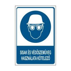 Sisak és védőszemüveg használata kötelező!
