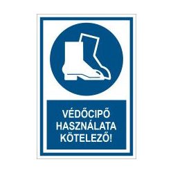 Védőcipő használata kötelező!