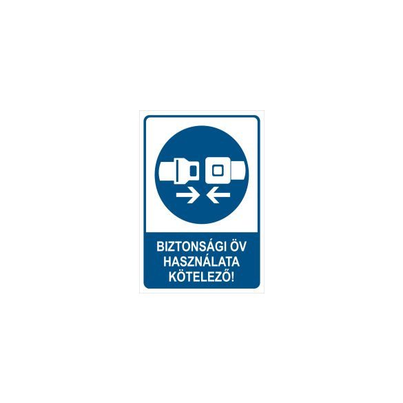 Biztonsági öv használata közelező!