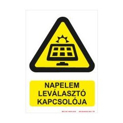 Napelem leválasztó kapcsolója